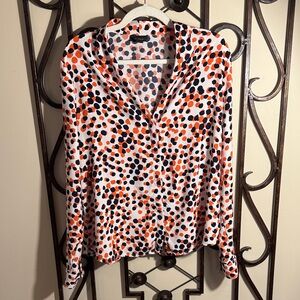 Halogen (Large) Polka Dot Women's Top